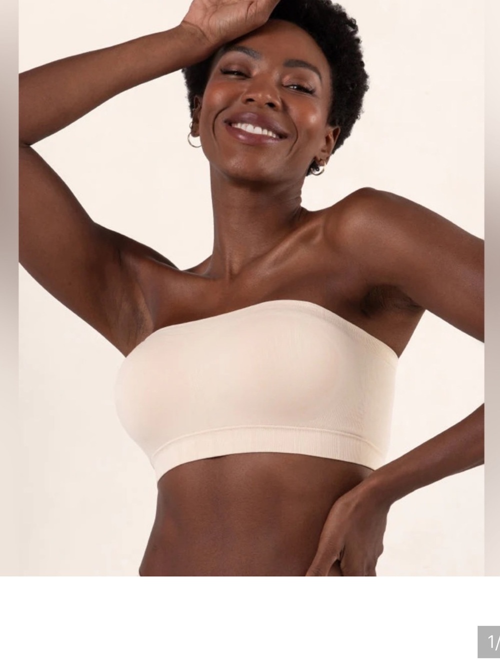 Seamless Strapless Bandeau in Soft Nude